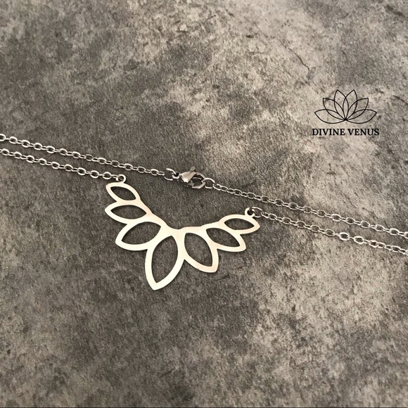 Lotus Pendant Necklace - Picture 5 of 8